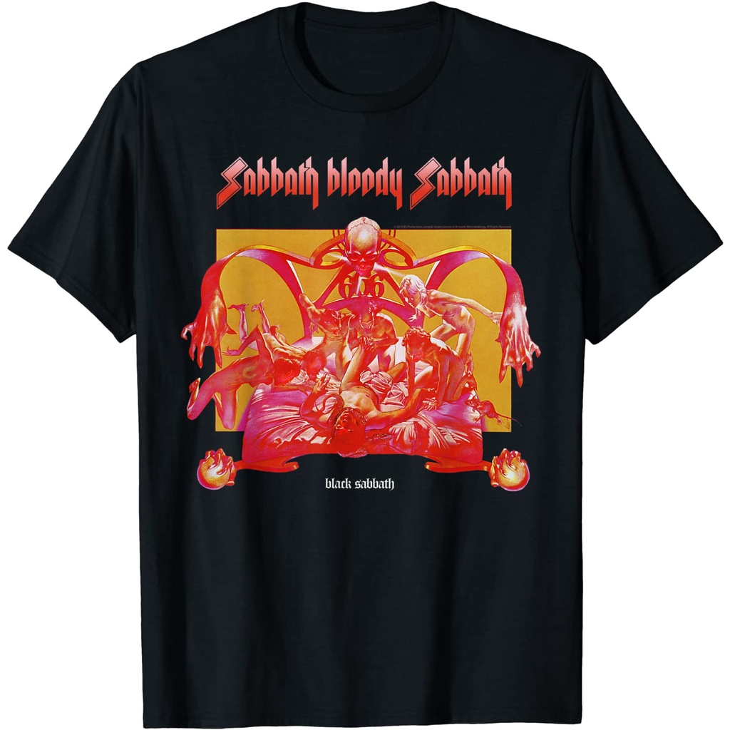 KAOS DISTRO Black Sabbath Official Sabbath Bloody Sabbath Bright T-Shirt