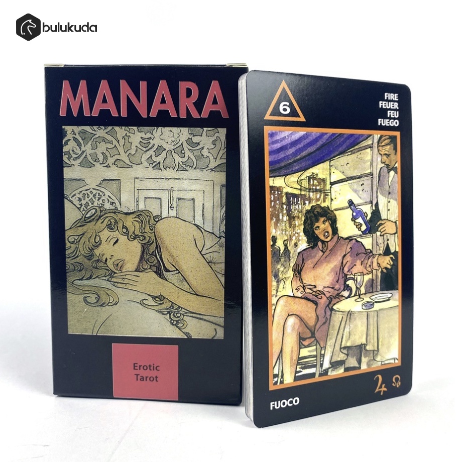 [JUMBO] Manara Tarot 7*12 cm 78 Decks with Booklet English Instruction