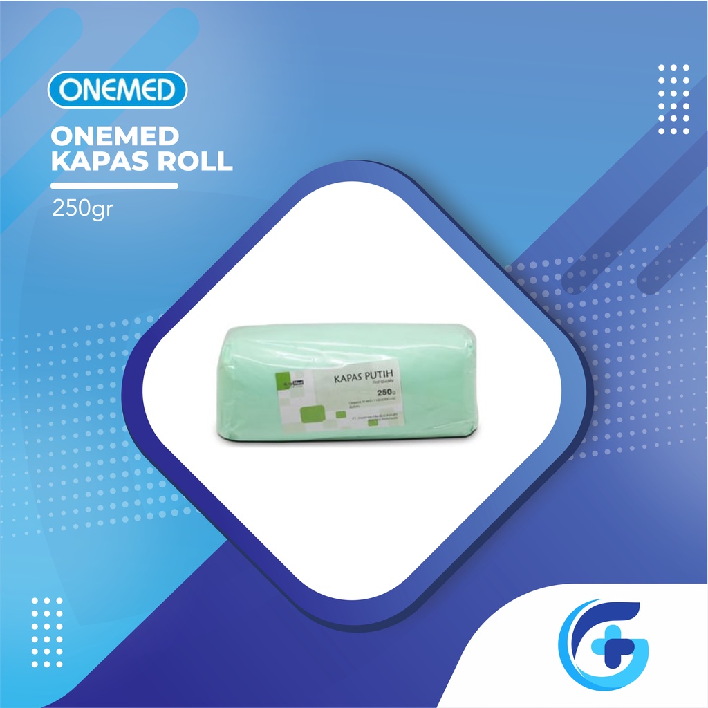 KAPAS ROLL / KAPAS PEMBALUT / KAPAS PUTIH 250 GR ONEMED