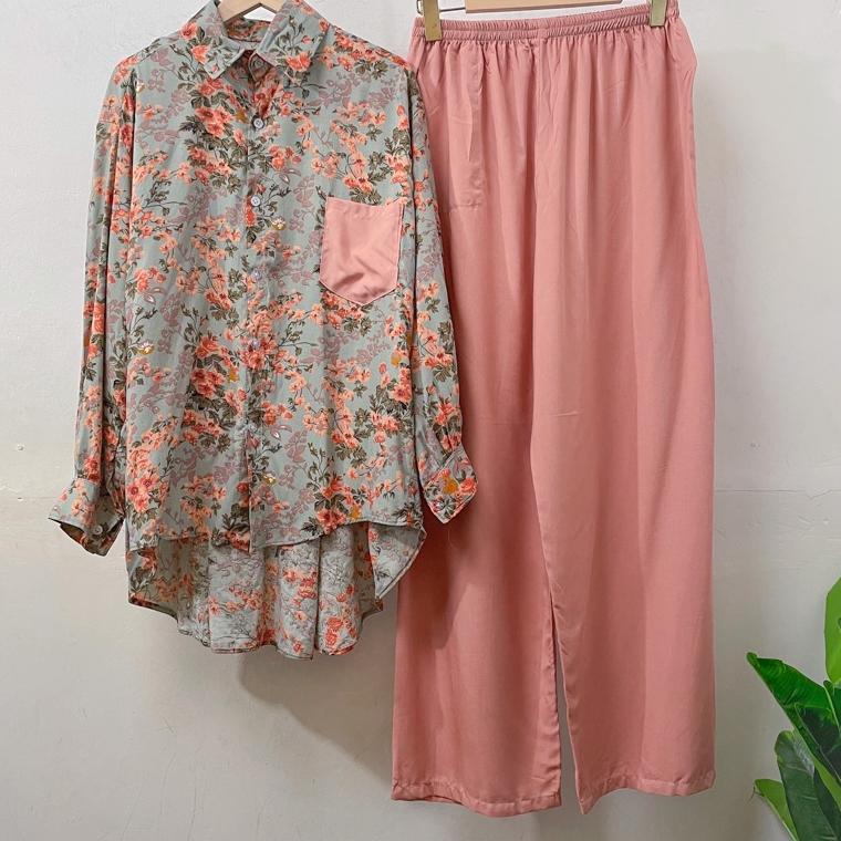 SIAP KIRIM ONE SET RAYON FULL KANCING (PILIH MOTIF) / PIYAMA RAYON WANITA MURAH / PAJAMAS BUSUI / DA