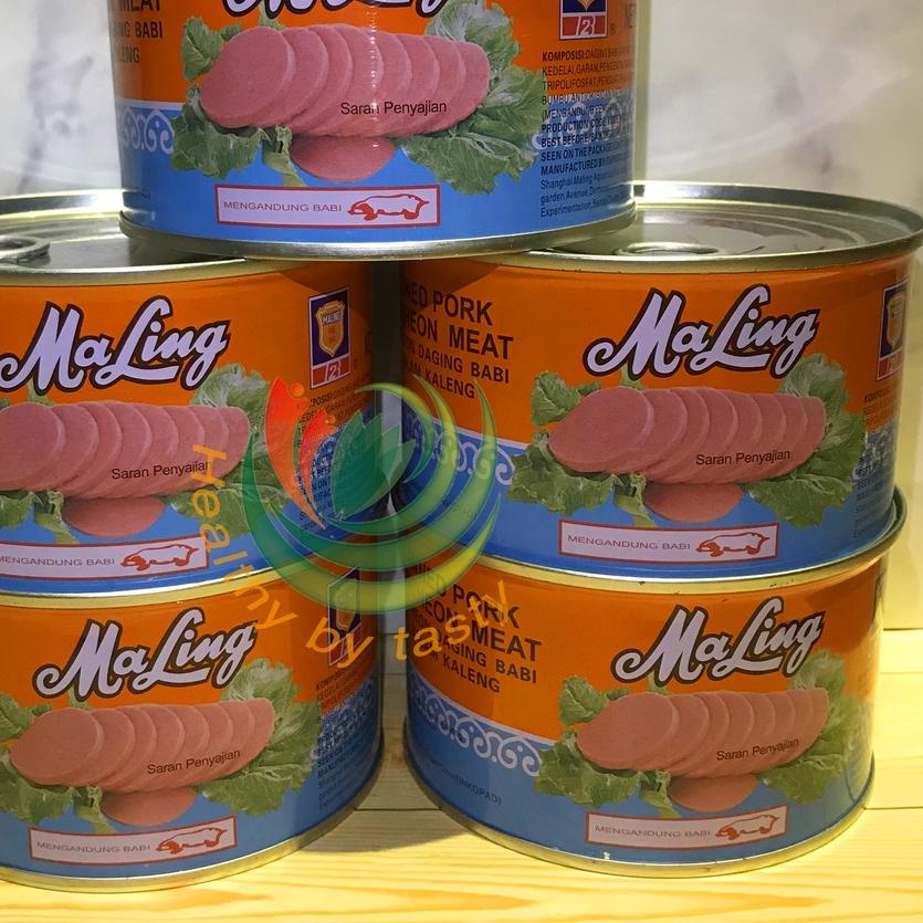 

☚ Ma Ling Luncheon Pork 397 gr TTS Canned / Daging Ham Babi Maling NON HALAL ☃