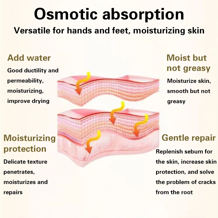 Krim kaki tangan Krim kaki pecah pecah Pemutih tangan dan kaki Minyak kuda tangan dan kaki retak Tumit kering dan pecah-pecah Tumit pecah-pecah Anti-retak Retak dan pecah-pecah Krim penyembuhan perawatan kaki