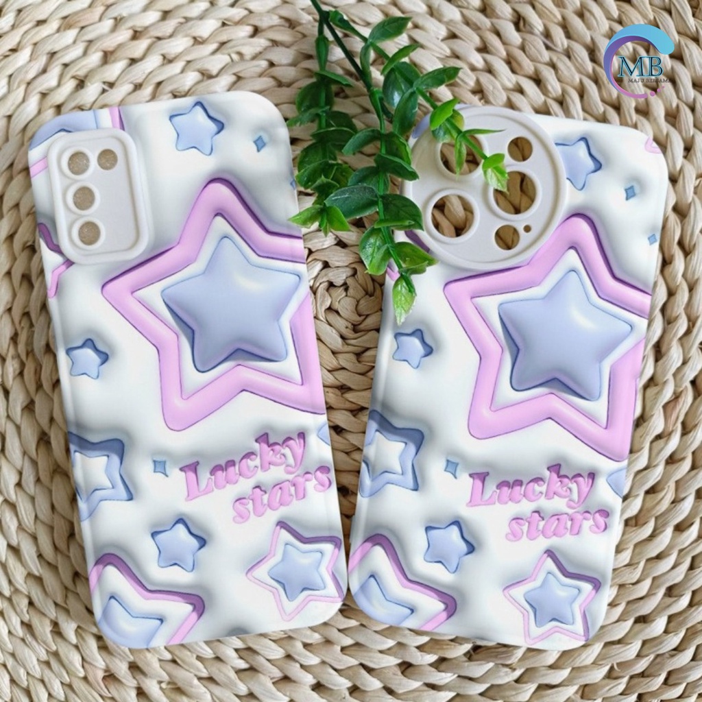 SS147 SOFTCASE LUCKY STARS AKSEN 3D PRINTING FOR OPPO A1K A3S A5S A7 A12 A11K A15 A15S A16 A16S A16K A16E A17 A17K A8 A31 2020 A9 A5 2020 A37 NEO 9 A52 A92 2020 A53 A54 A55  A57 2022 A77S A57 A39 MB4465