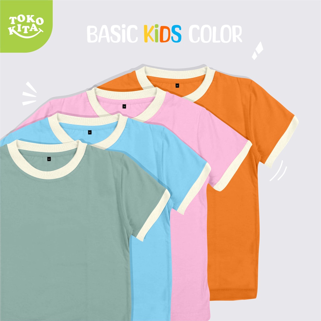 KAOS ANAK unisex MURAH  usia 1-8 Tahun / Baju Kaos anak Laki-laki Perempuan Premium