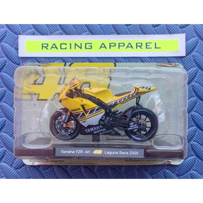 LEO MODELS 1/18 YAMAHA YZR-M1 VALENTINO ROSSI 46 LAGUNA SECA 2005 TERBARU