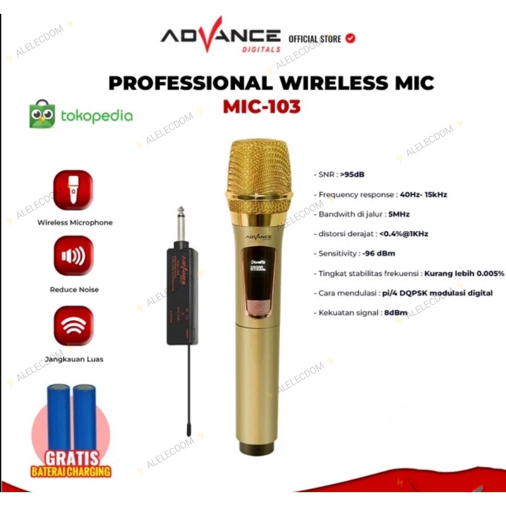 Advance Mic Wireless 103 / Mikrofon Wireless Advance 103