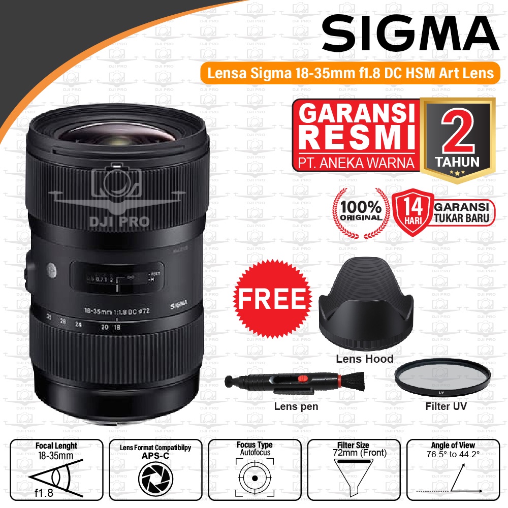 Sigma 18-35mm f1.8 DC HSM Art Lens