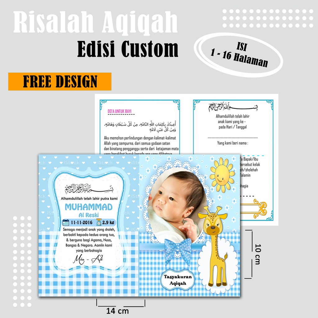CETAK BUKU AQIQAH RISALAH AQIQAH PLUS PRINT CETAK NAMA / BUKU RISALAH AQIQAH / BUKU TATA CARA PANDUA