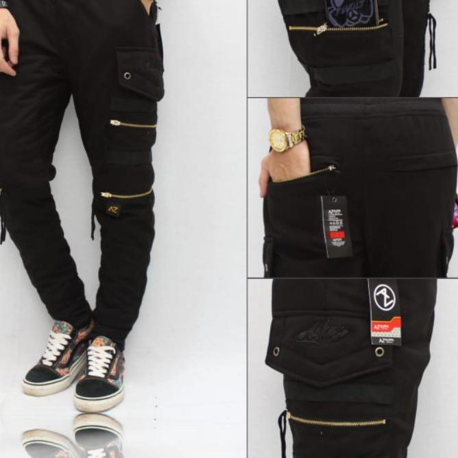 ✼ celana Jogger double zipper / celana Jogger pria/celana Jogger pants ➻