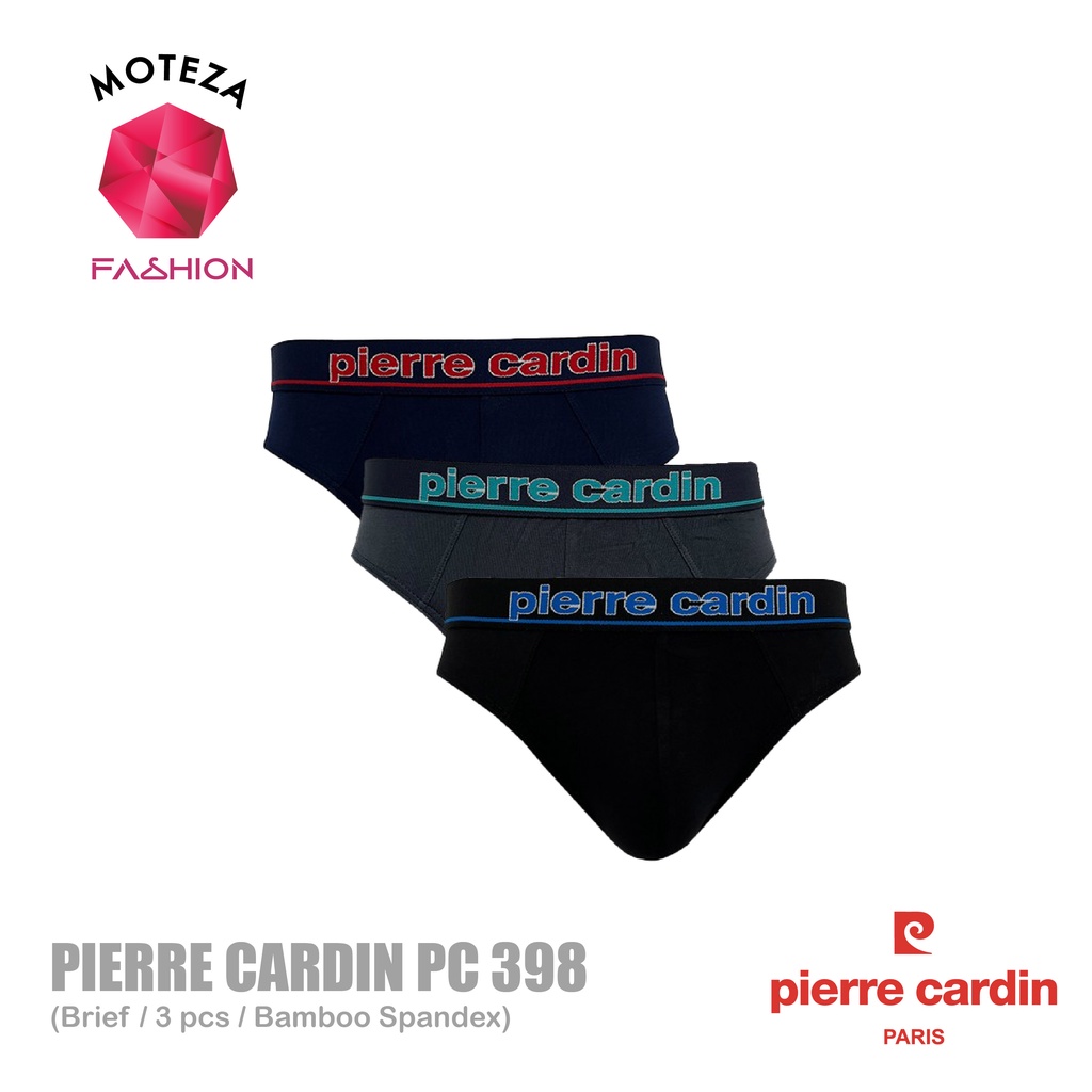 Moteza Celana Dalam Underwear Brief Pria Bamboo - Pierre Cardin PC 398 / PC398 - Isi 3 pcs