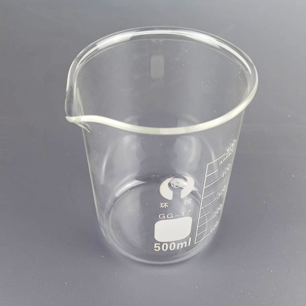 GUI8 Zhong Xing Peng Yue Gelas Ukur Lab Kimia Borosilicate Glass 500 Ml Gg-17 Transparent ORi-I