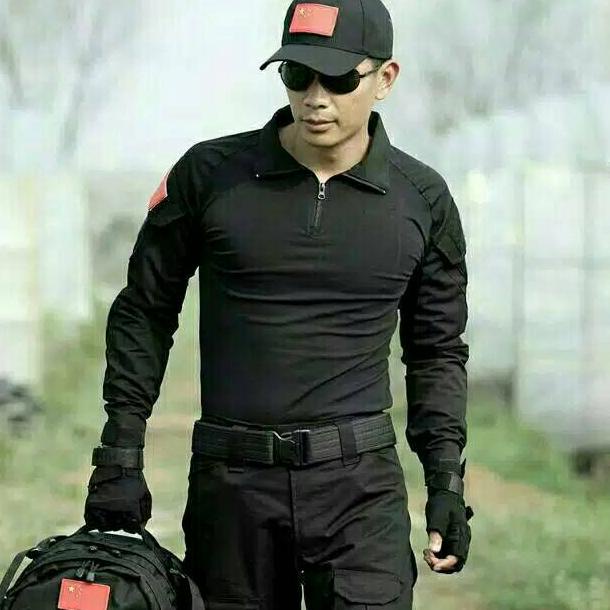 VIRAL (hitam) Baju BDU Lengan Panjang TACTICAL