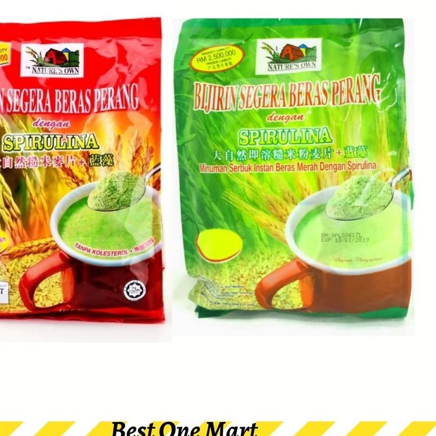 

➢ Nature Own Brown Rice Instant Cereal With Spirulina - Sereal Instan Nature's Own ۝
