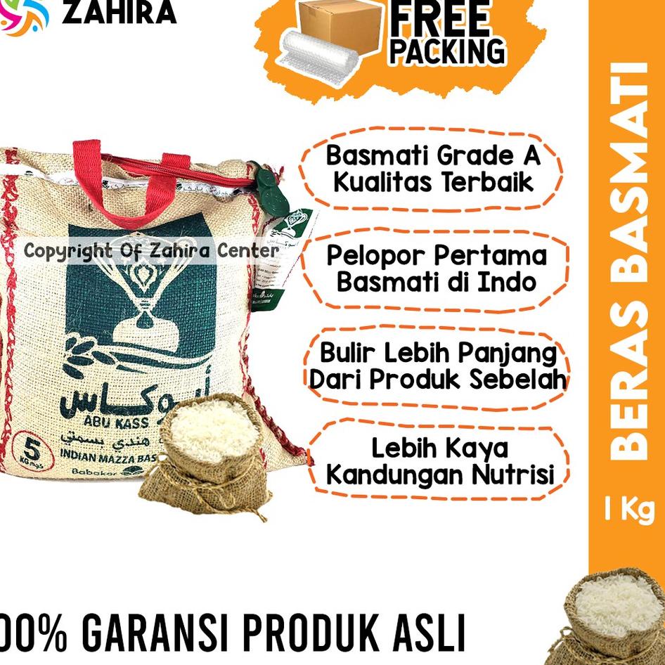 

◄ Beras Basmati Abu Kass Premium 1kg Khas Timur Tengah Dari India Untuk Kebuli Kabsa Mandi Biryani ♝