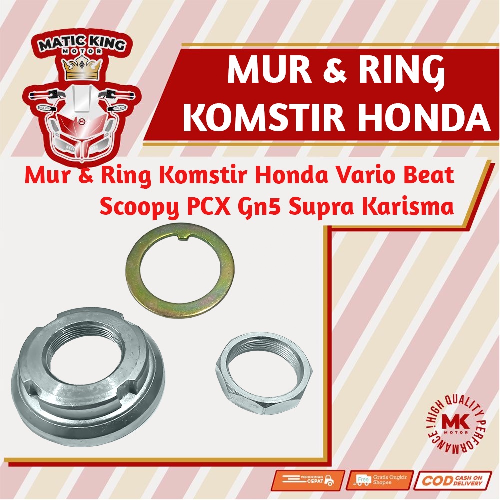 Mur baut Mangkok Komstir Comstir Honda Vario Beat Scoopy Supra X Karisma Grand PCX Spacy ADV Paket