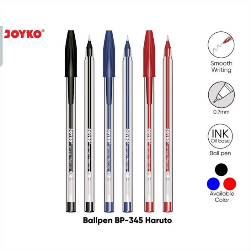 

pulpen Joyko BP -345 Haruto (12 pcs)