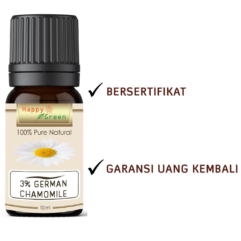 Happy Green 3% German Chamomile Essential Oil - Minyak bunga Kamomil Murni