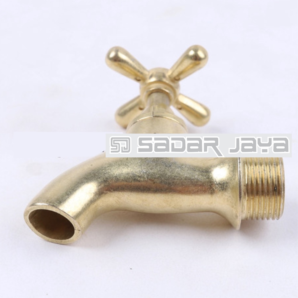 ONDA BK Kran Air 1/2&quot; Keran Tembok Kuningan Bibcock Brass Faucet