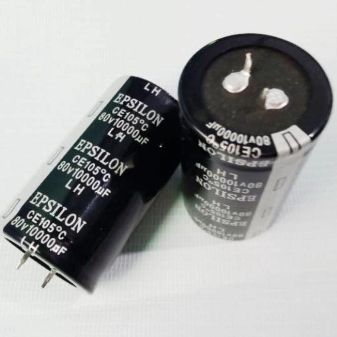 ELCO EPSILON 10000UF 80V / CAPACITOR 10000UF 80VOLT EPSILON ORIGINAL muri33l Buru Order
