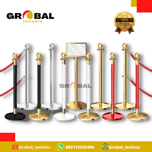 

Skat Tiang Antrian Gold Hitam Tiang Antrian Pembatas