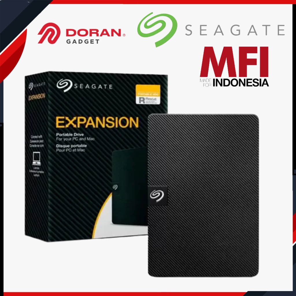 Seagate Expansion Hardisk HDD External Hard Drive Portable - Garansi Resmi 3 Tahun