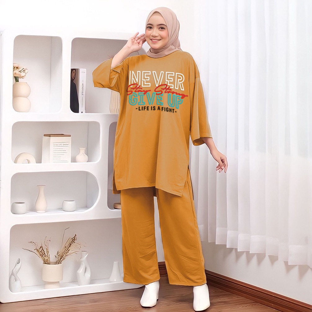 VF - ONESET JUMBO SETELAN CELANA ATASAN WANITA NEVER LD 136