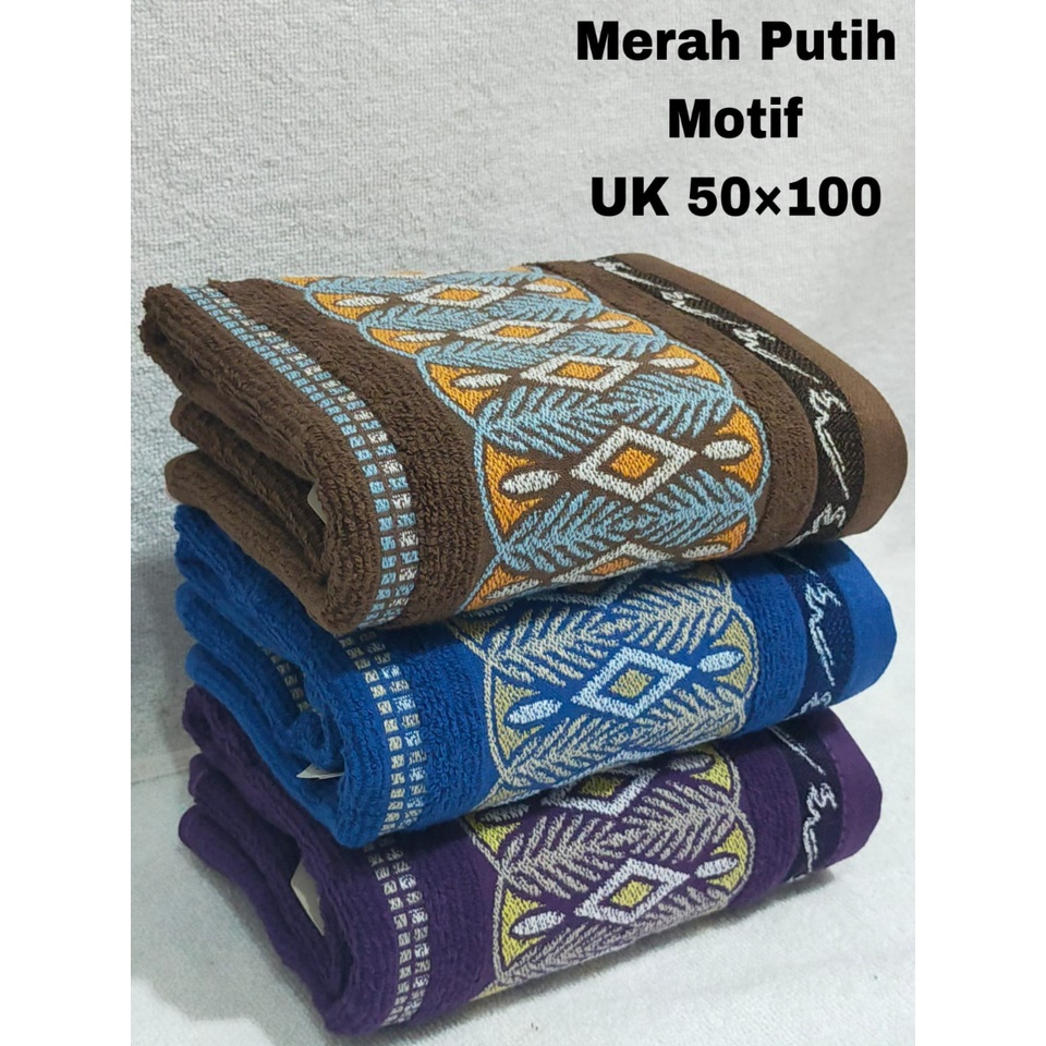 HANDUK MOTIF UKURAN 50 X 100 CM BEST SELLER MENYERAP MAKSIMAL