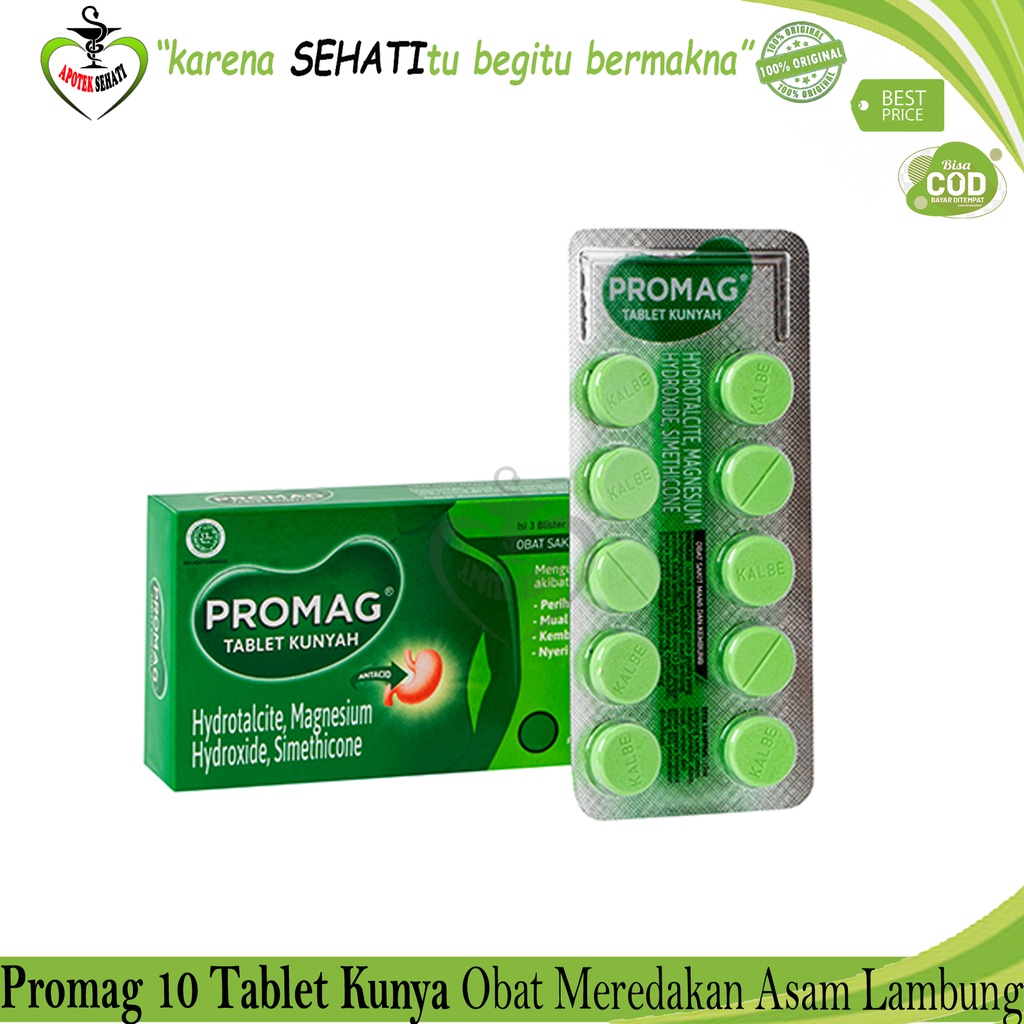 PROMAG TABLET OBAT MAAG PER BOX ISI 30 TABLET OBAT KEMBUNG