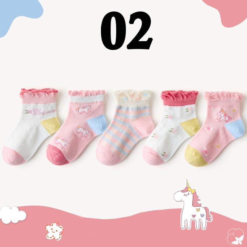 PROMO 12.12 PUNCAK Okaybaby B264 Kaos Kaki Anak Perempuan (Harga Tercantum Itu Per 1 Pasang) Motif Terbaru Karakte Lucu 1-9 Tahun