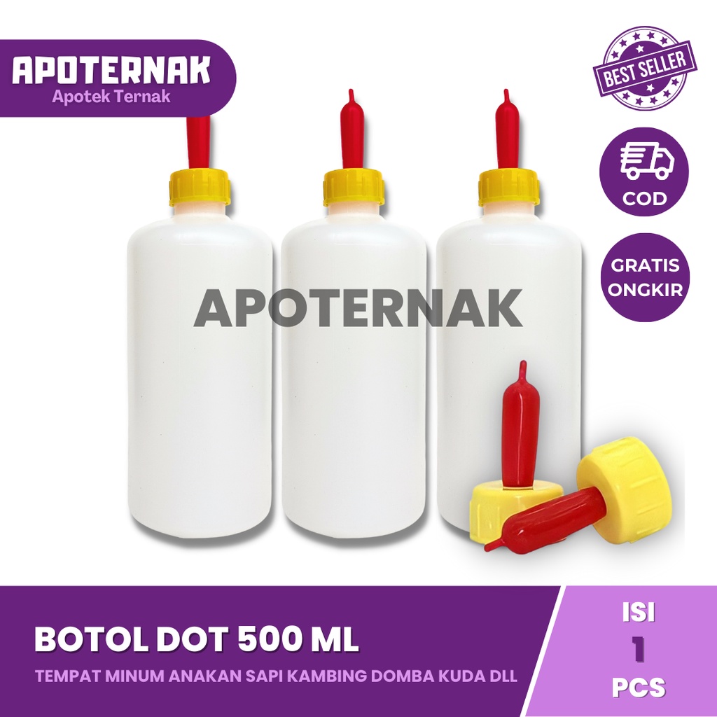 GROSIR DOT KAMBING BOTOL 500ml dan DOT MERAH KUNING ANTI BOCOR