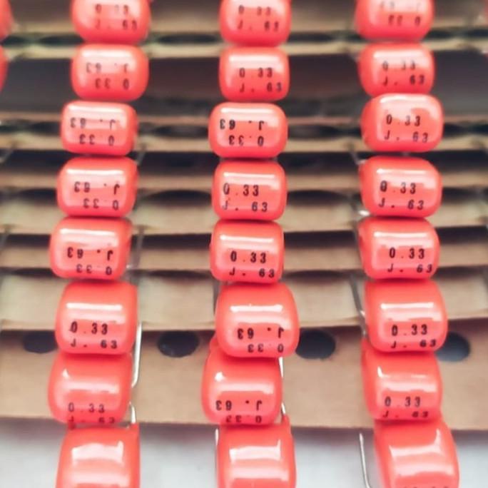 capacitor MKT 330nf / kapasitor 334j / 0.33uf / 330 NF original pilkor muri33l dijamin