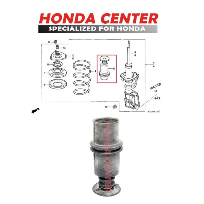 KARET STOPPER SHOCK STREAM CRV KARET ABU SHOCK DEPAN STREAM CRV