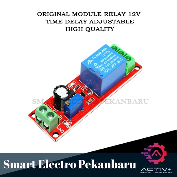 ORIGINAL MODULE TIME DELAY RELAY DC 12V NE555 Pull Delay Timer NE555 Switch Relay Adjustable DC 12V 