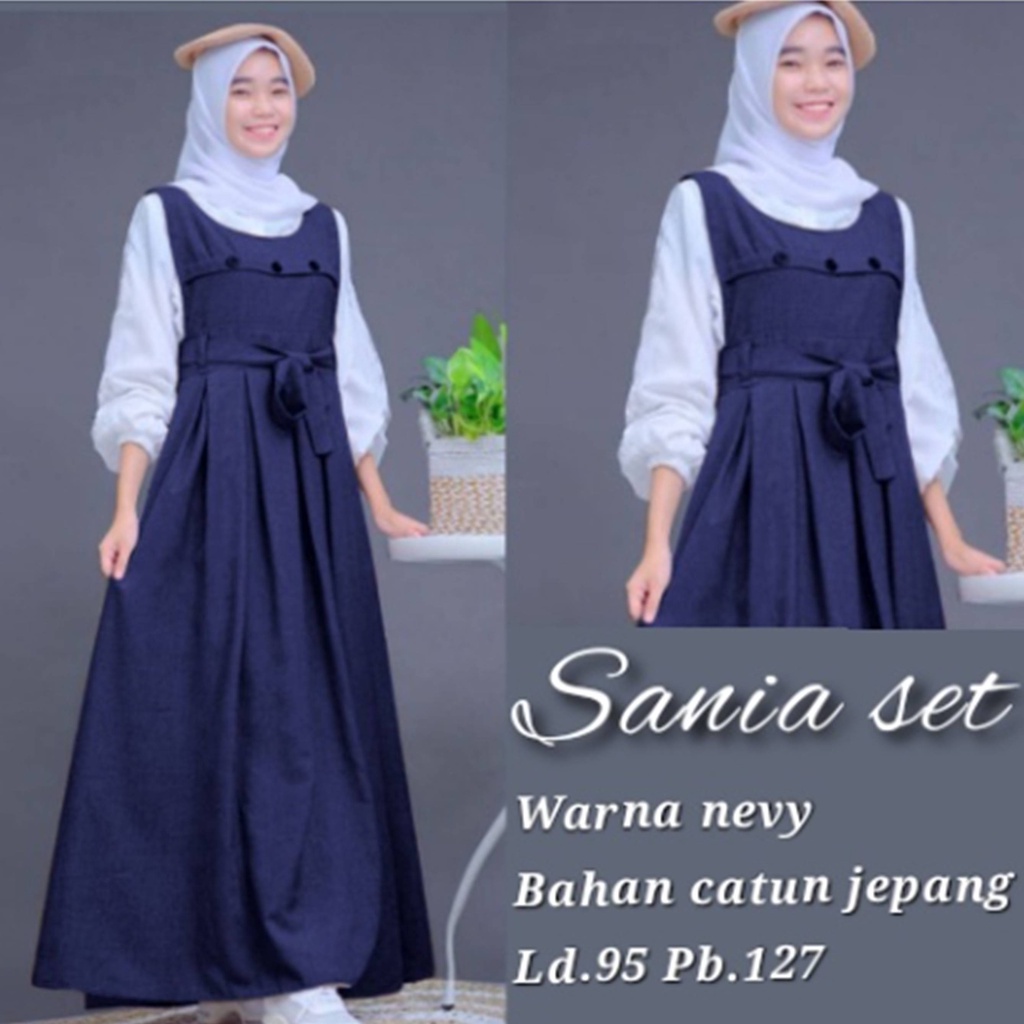 Setelan Gamis Anak Perempuan Tanggung Umur 11 12 13 14 15 16 Tahun Stelan Fashion Muslim Remaja Wani