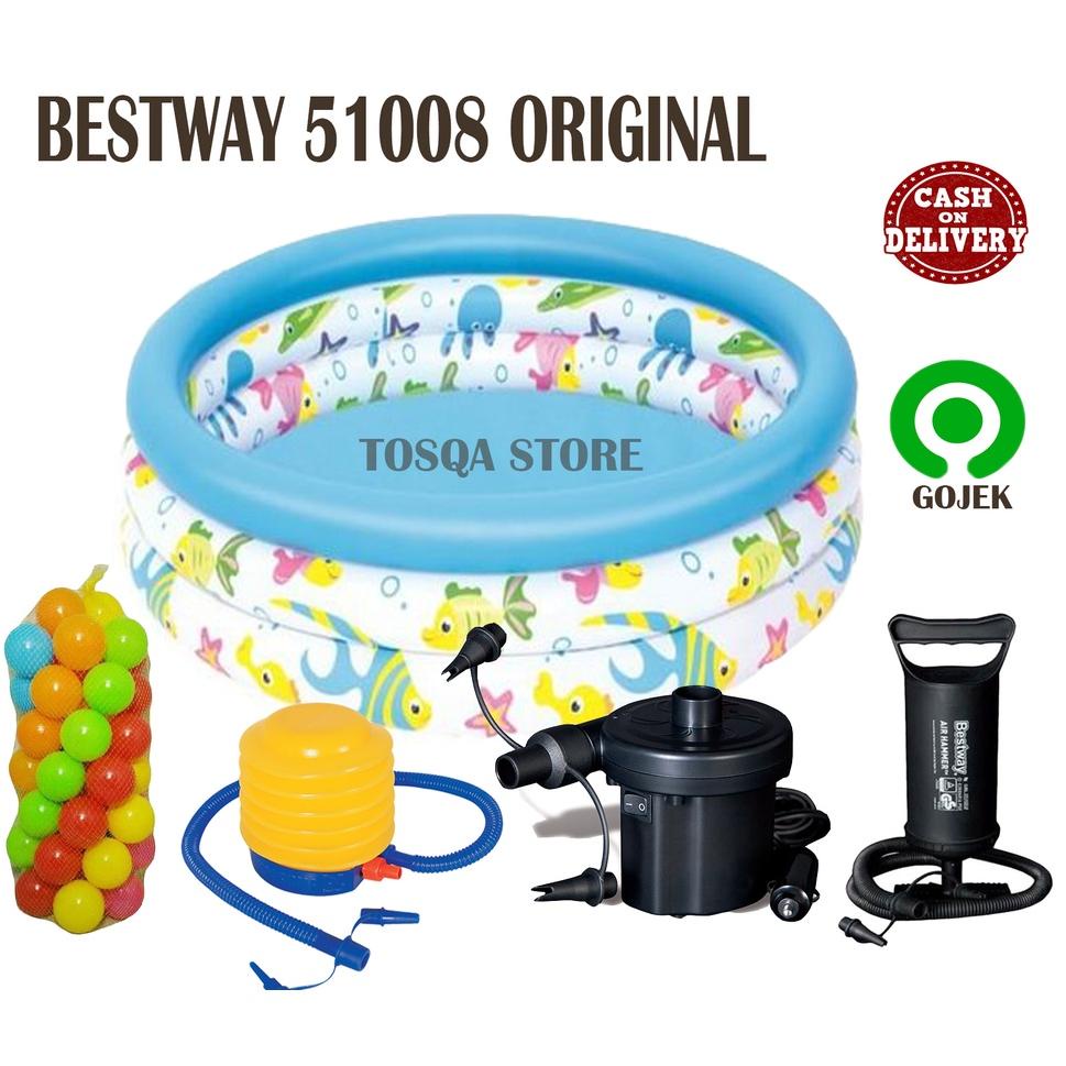 PALING DICARI Bestway 510 Kolam Renang Anak Ocean Life Pool 102 cm + Pompa / kolam anak/ kolam mandi