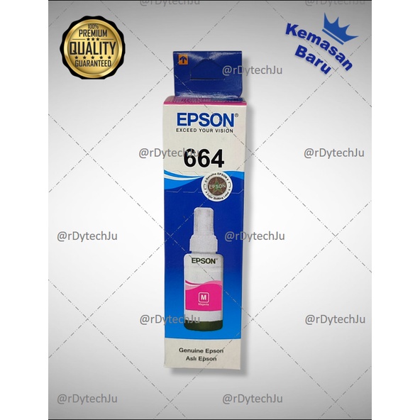 Tinta Epson 664 Untuk Printer L100 L110 L111 L120 L130 L132 L200 L210 L211 L220 L222 L300 L301 L310 L350 L351 L353 L355 L356 L358 L360 L362 L365 L366 L375 L455 L456 L475 L550 L551 L555 L556 L558 L565 L575 L566 L655 L800 L805 L810 L850 L1300 L1800