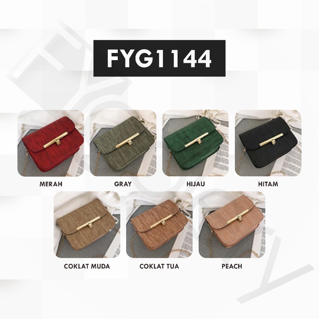 FYGALERY FYG1144 Tas Selempang Perempuan Slingbag Polos Fashion Wanita Sling Bag Korea Murah