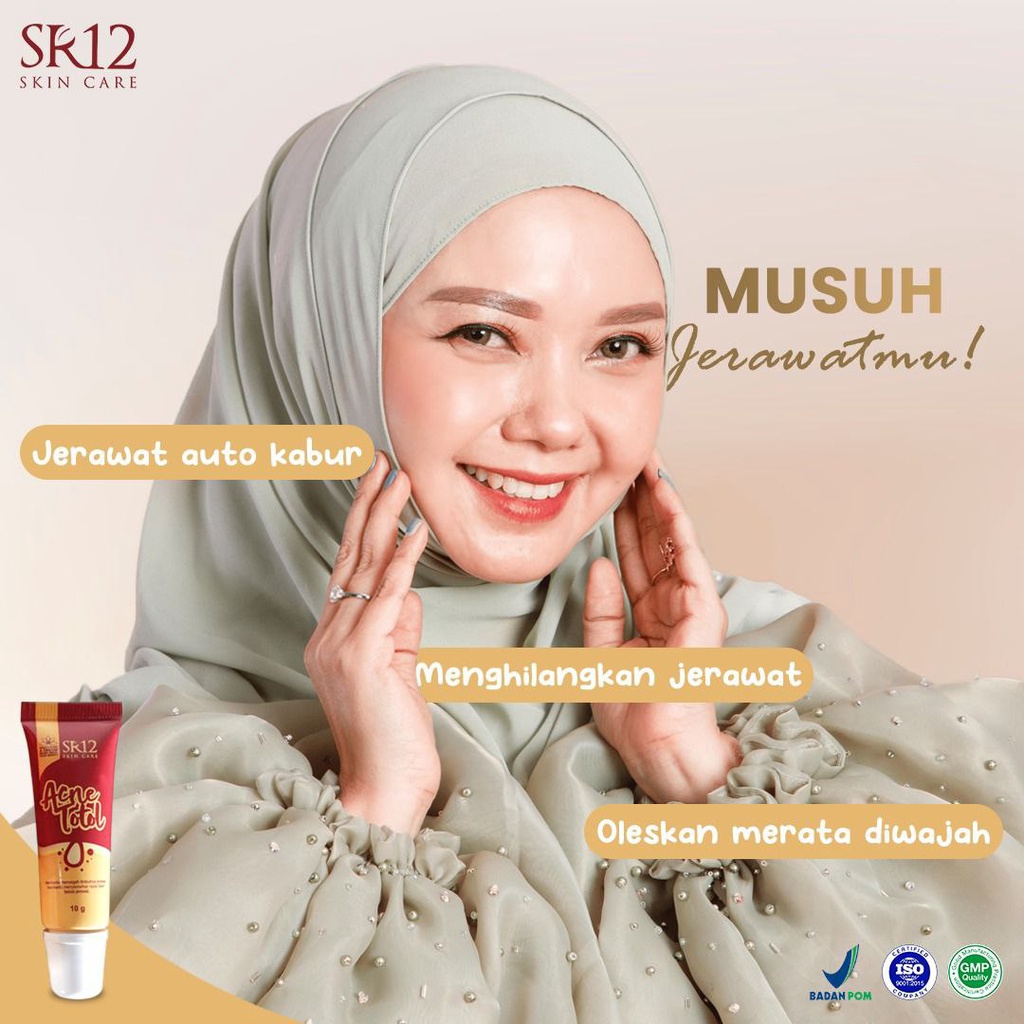 KRIM JERAWAT TOTOL SR12 BPOM AMAN / MENGEMPESKAN JERAWAT / CREAM TUMPAS JERAWAT / PERAWATAN JERAWAT