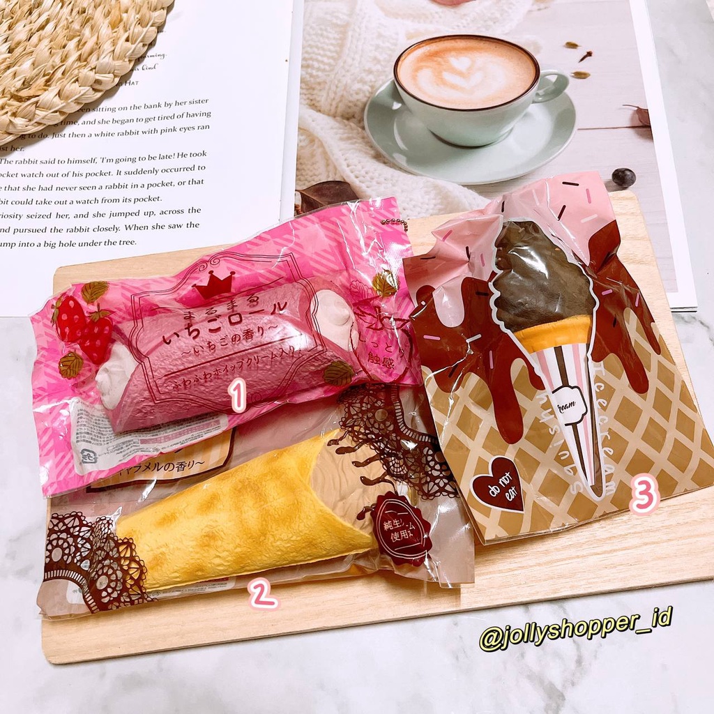 [PRELOVED] J.dream Crepe Squishy / Punimaru Ice Cream Squishy / Licensed Jepang BNIP SANGAT RARE