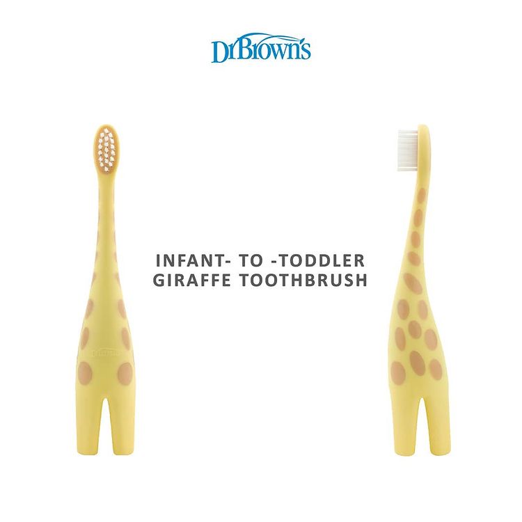 Dr. Brown's Infant-to-Toddler Toothbrush / Toothbrush Baby / Sikat Gigi Bayi / Sikat Gigi Anak Silicone Bulu Halus