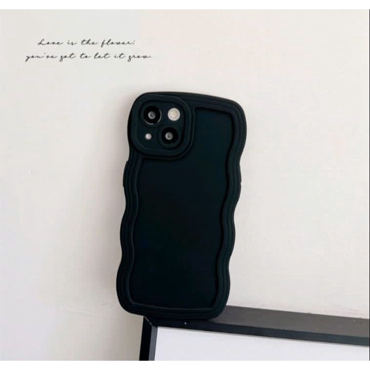 SoftCase Gelombang Warna Waxy Wave Edge Macaron Samsung A02 Samsung M02 Samsung A02s Samsung A03s Samsung A03 Samsung A03 Core White_Cell
