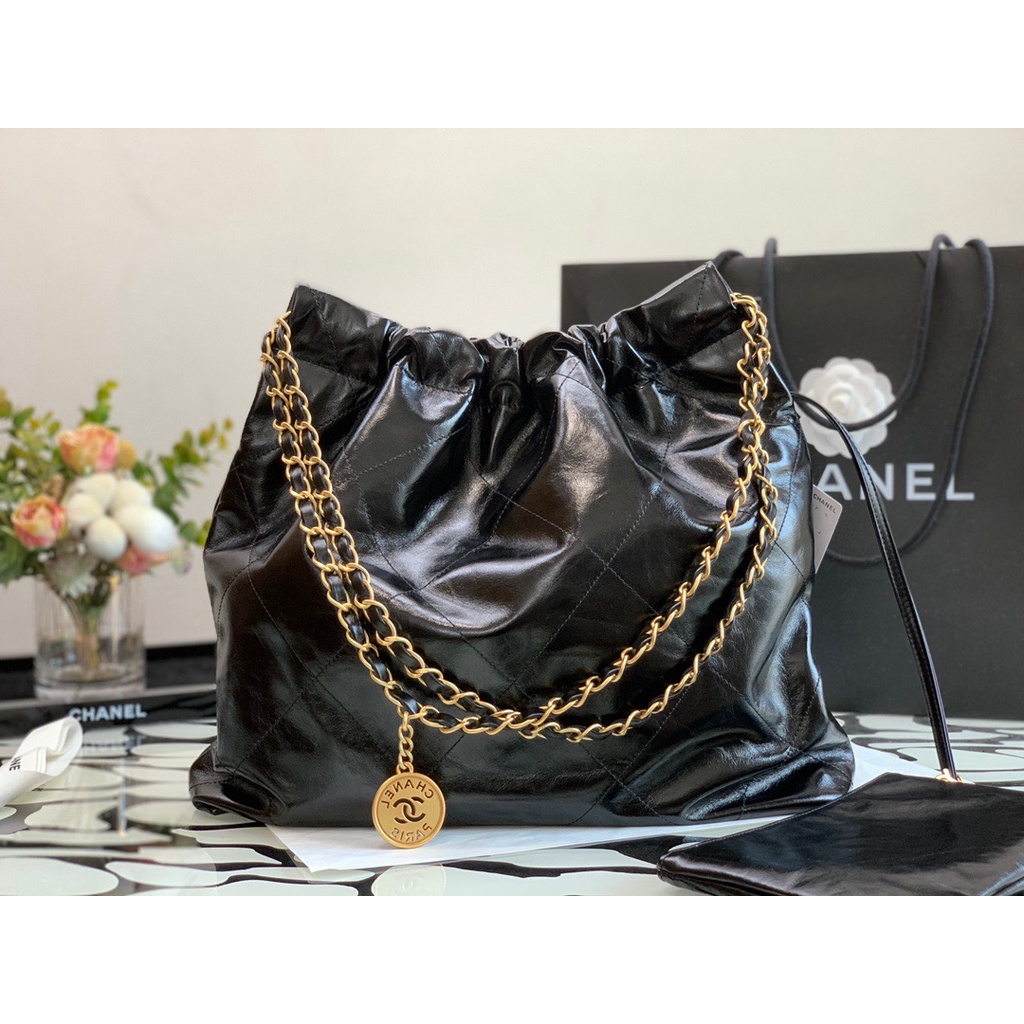 super premium tas wanita CH coco 22 handbag medium