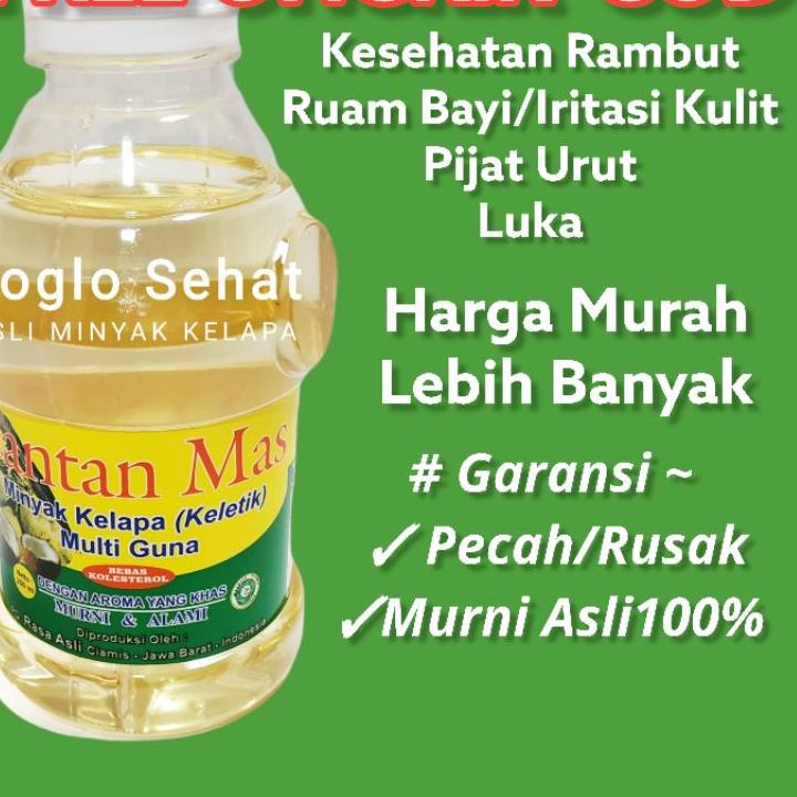 

Sedia Minyak Kelapa 100% ASLI Minyak Klentik Santan Mas Untuk Rambut