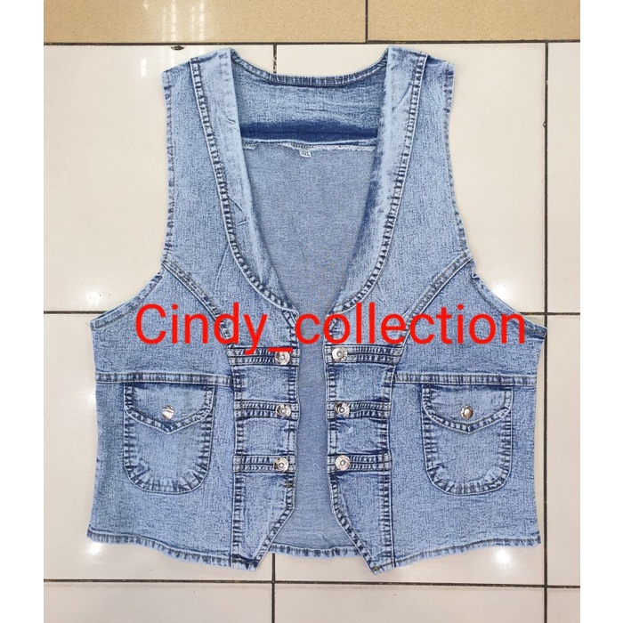 BISA COD ROMPI WANITA JEANS SNOW VEST JEANS WANITA ROMPI JEANS WANITA LEVIS /VEST RAJUT/VEST