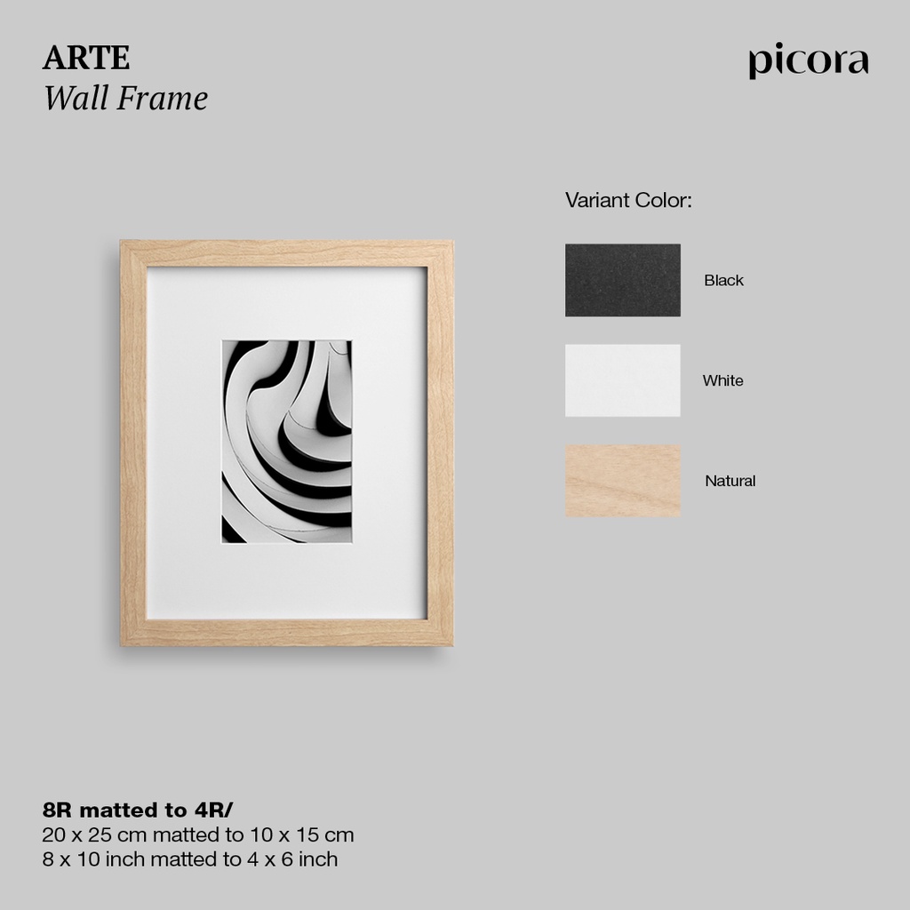 PICORA ARTE Wall Frame 20x25cm 8R/4R Pigura Bingkai Foto Dinding