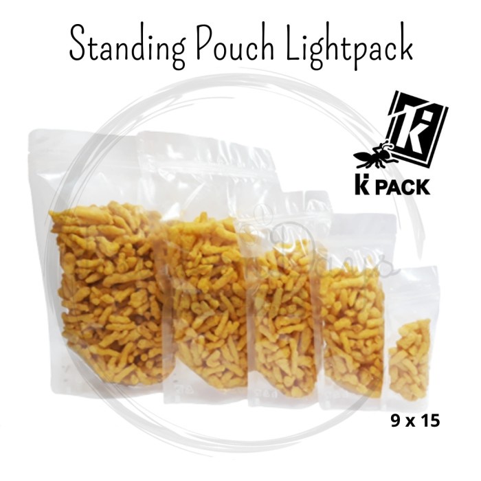 +++++] STANDING POUCH LIGHTPACK (K PACK) 9X15 Kemasan snack, pudot