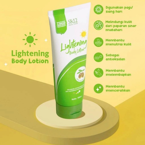 LIGHTENING BODY LOTION SR12 / LOTION PENCERAH / ANTI UV / SPF 30+++