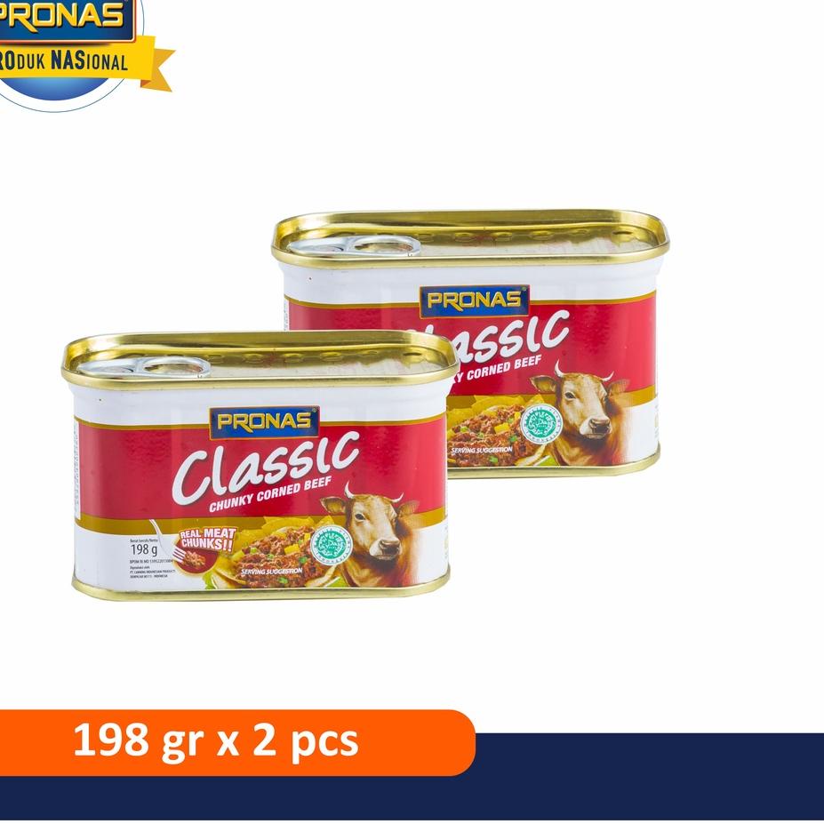 

◊ PRONAS Kornet Sapi dengan Daging Suwir 198 g (CHUNKY) Bundling 2 pcs ➸