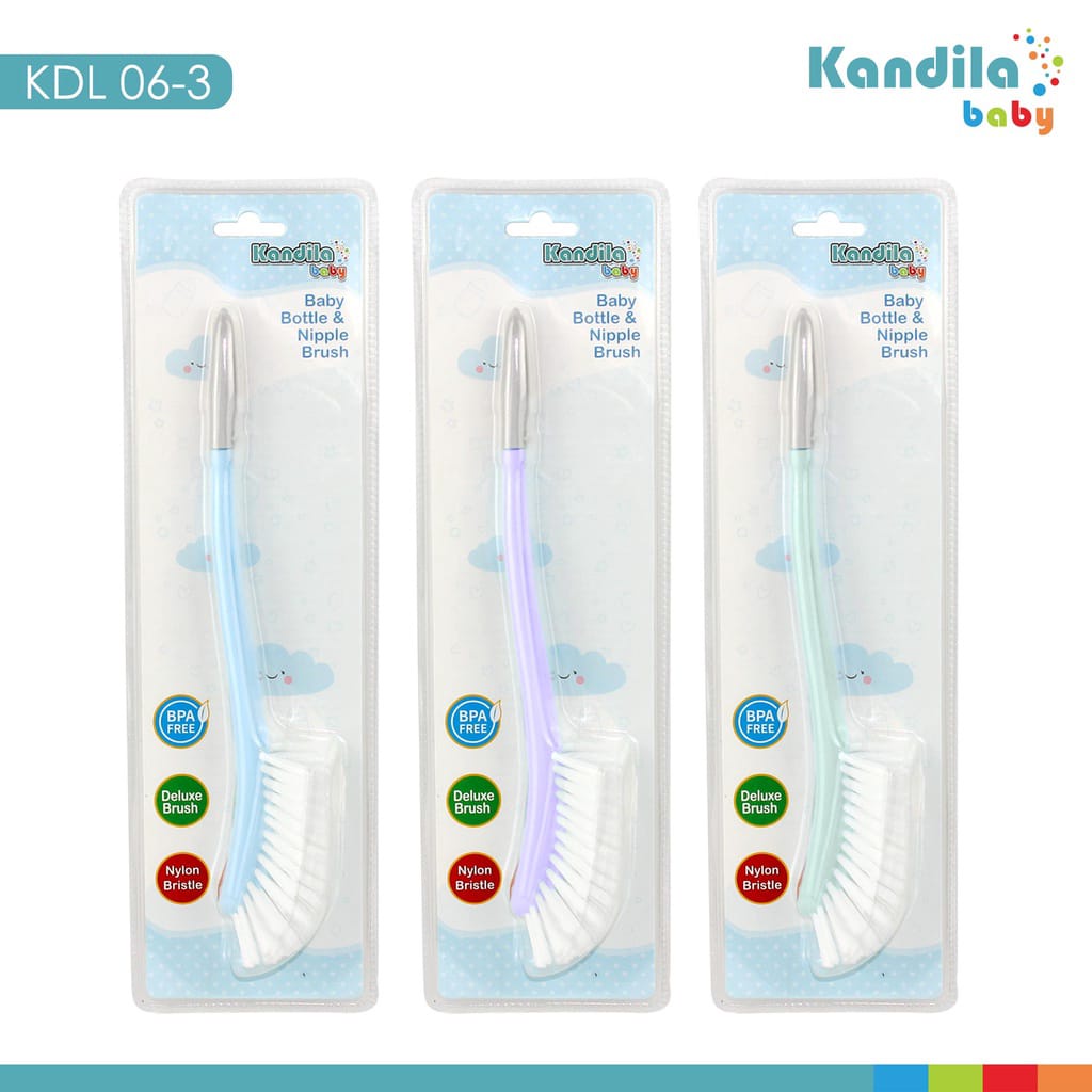 KANDILA BABY BOTTLE&amp;NIPPLE BRUSH (KDL06-3) SIKAT BOTOL