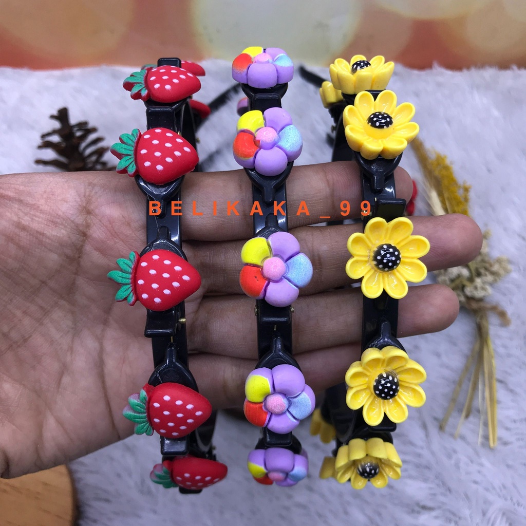 2 IN 1 BANDO JEPIT KEPANG KOREA ANAK MOTIF BUAH BUNGA KARAKTER IMPORT INCLUDE VARIASI 8 JEPIT MOTIF / BANDO JEPIT KOREA / BANDO JEPIT KARAKTER / BANDO JEPIT BUAH / BANDO JEPIT BUNGA / BANDO JEPITAN KEPANG / BANDO KOREA JEPIT / BANDO ANAK BUAH KARAKTER